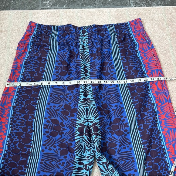 Soft Surroundings Wide Leg Tropical Flowy Pants Size XL Scarf Print Palazzo Pant - Picture 7 of 10
